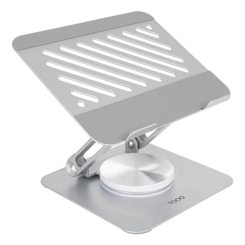 tooq-soporte-de-sobremesa-con-rotacion-360°-y-ajustable-para-dispositivos-de-hasta-13-color-plata